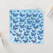 Carte Papillons bleus (Devant/Arrière en situation)