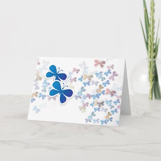 Carte Papillons bleus (Devant)