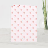 Carte Papillons Cœurs Rouges Amour (Dos)