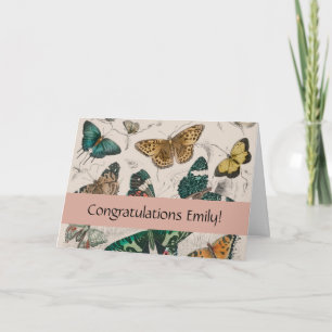 Carte Papillons Collection Antique Papillons