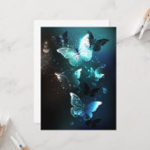 Carte Papillons de nuit à la menthe (Devant/Arrière en situation)