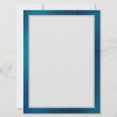 Carte Papillons d'or sur un Arrière - plan bleu (Dos)