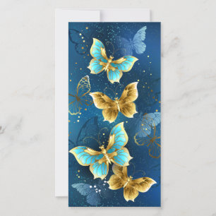 Carte Papillons dorés