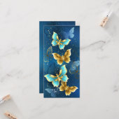 Carte Papillons dorés (Devant/Arrière en situation)