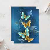 Carte Papillons dorés (Devant/Arrière en situation)