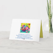 Carte Papillons et coccinelles Penser à vous (Dos)