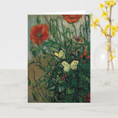 Carte Papillons et papillons (F748) Van Gogh Art (Fleur jaune)
