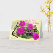 Carte Papillons et Rosemoss (Fleur jaune)
