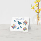 Carte Papillons Fleurs Nature Penser à vous Général (Fleur jaune)