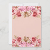 Carte Papillons floraux rose joyeux 16e anniversaire (Dos)