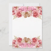 Carte Papillons floraux rose joyeux 16e anniversaire (Dos)