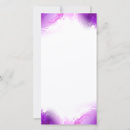 Carte Papillons Monarque sur Arrière - plan pourpre (Dos)