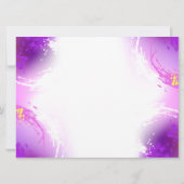 Carte Papillons Monarque sur Arrière - plan pourpre (Dos)