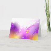 Carte Papillons Monarque sur Arrière - plan pourpre (Dos)