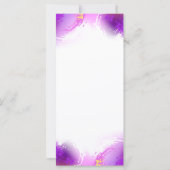 Carte Papillons Monarque sur Arrière - plan pourpre (Dos)