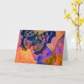 Carte Papillons peints (Fleur jaune)