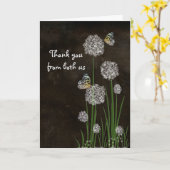 Carte Papillons sur Merci de fleur de Puff (Fleur jaune)