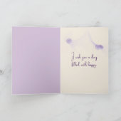 Carte Papillons violets Toile de France Fleurie (Intérieur)