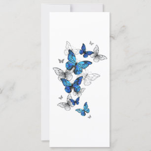 Carte Papillons volants bleus Morpho