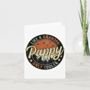 Carte Papou Comme Un Grand-Père Mais En Plus Cool Rétro 