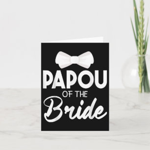Carte Papou De L'Épouse Groom Heureux Mariage Marié Hus