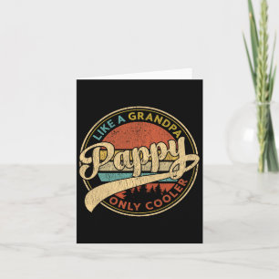 Carte Pappy Comme Un Grand-Père Seulement Glacière Rétro