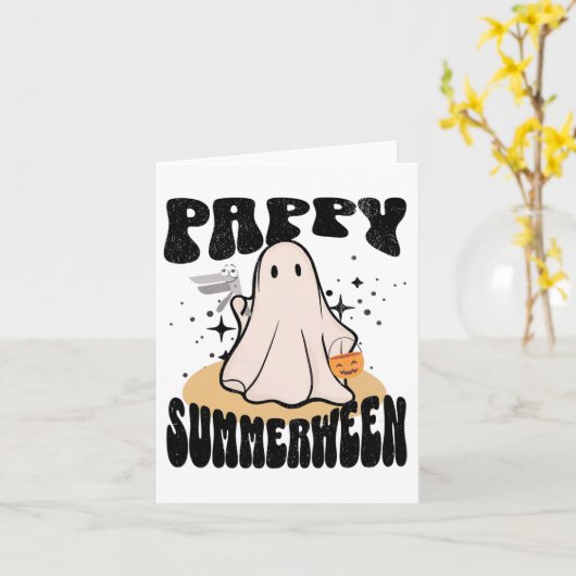 Carte Pappy Summerween Ob Nurse Halloween Ghost Avec Spe (Fleur jaune)
