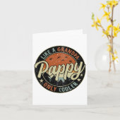 Carte Papy comme un grand-père mais en plus cool Vintage (Fleur jaune)