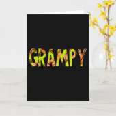 Carte Papy des deux moitiés squelette moelleux garçon d' (Fleur jaune)