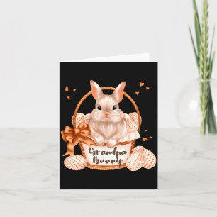 Carte Papy Lapin Mignon Pastel Famille assortie Pâques R