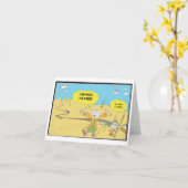 Carte Pâque comique (Fleur jaune)