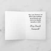 Carte Pâque drôle 7 Jours de Pâque (Intérieur)