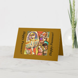 Carte Pâque heureuse : Festival des lumières juif