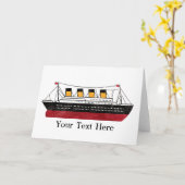 Carte Paquebot personnalisé de passager (Fleur jaune)