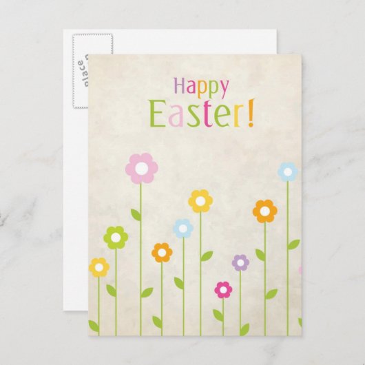 Carte Pâques (Devant / Derrière)