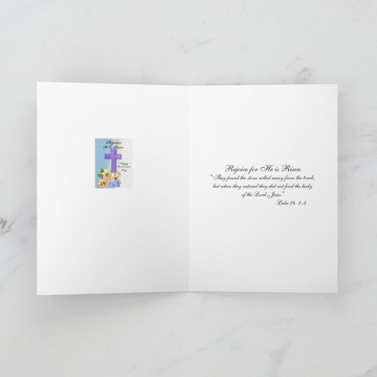 Carte Pâques (Intérieur)