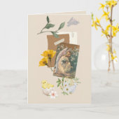 Carte Pâques (Fleur jaune)