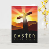 Carte Pâques (Fleur jaune)