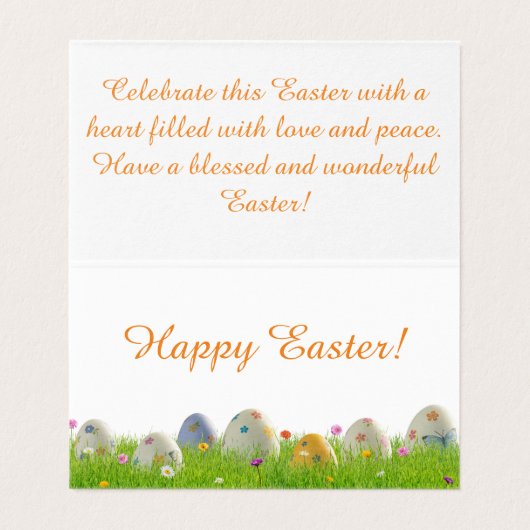 Carte Pâques (Inside Unfolded)