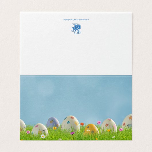 Carte Pâques (Outside Unfolded)