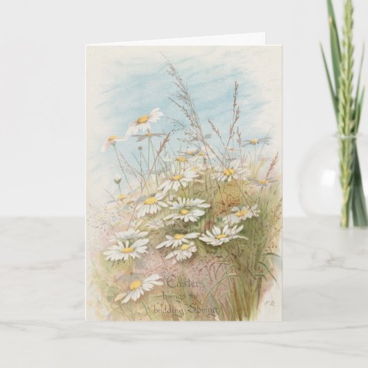 Carte "Pâques apporte le printemps naissant" (Devant)