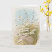 Carte "Pâques apporte le printemps naissant" (Fleur jaune)