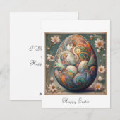 Carte Pâques Art Nouveau (Devant / Derrière)