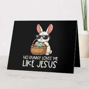 Carte Pâques Aucun Lapin Ne M'Aime Comme Jésus Chrétien