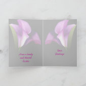 Carte Pâques aux fleurs violettes (Intérieur)