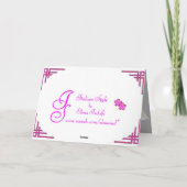 Carte Pâques aux fleurs violettes (Dos)