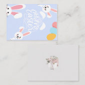 Carte Pâques (Bleu) (Devant / Derrière)