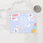 Carte Pâques (Bleu) (Devant/Arrière en situation)