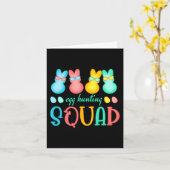 Carte Pâques Bunnies Oeufs chasse Squad filles garçons h (Fleur jaune)
