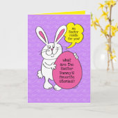 Carte Pâques Bunny Hoppy Stories Riddle For Kids Card (Fleur jaune)